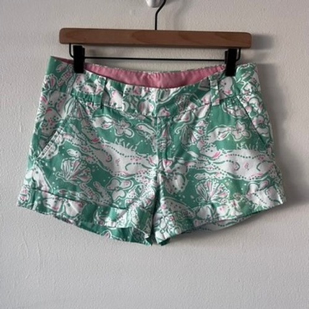 Lilly Pulitzer Barclay Short in Glenda Green Beach Bash‎ size 4